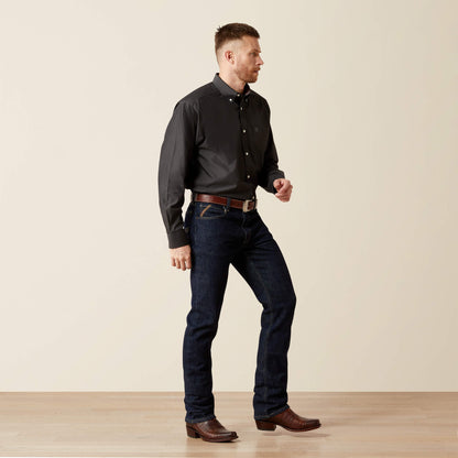 Ariat Wrinkle Free Solid Pinpoint Oxford Classic Fit Shirt Sale
