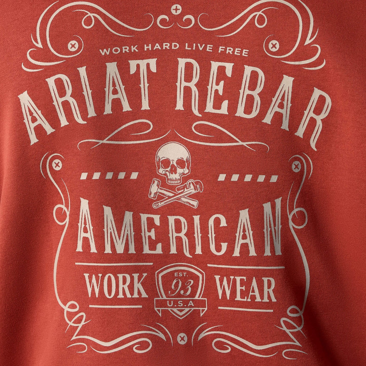 Ariat Rebar Lightweight Label Full Zip Hoodie Outlet
