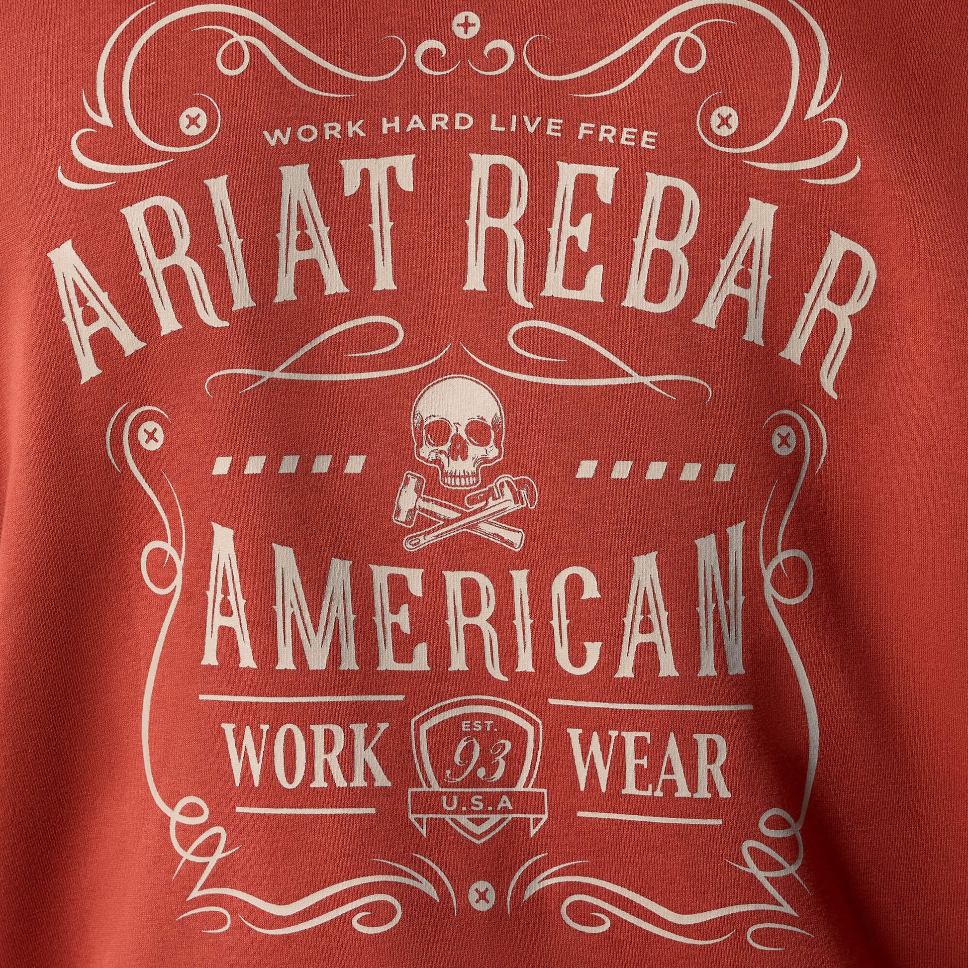 Ariat Rebar Lightweight Label Full Zip Hoodie Outlet