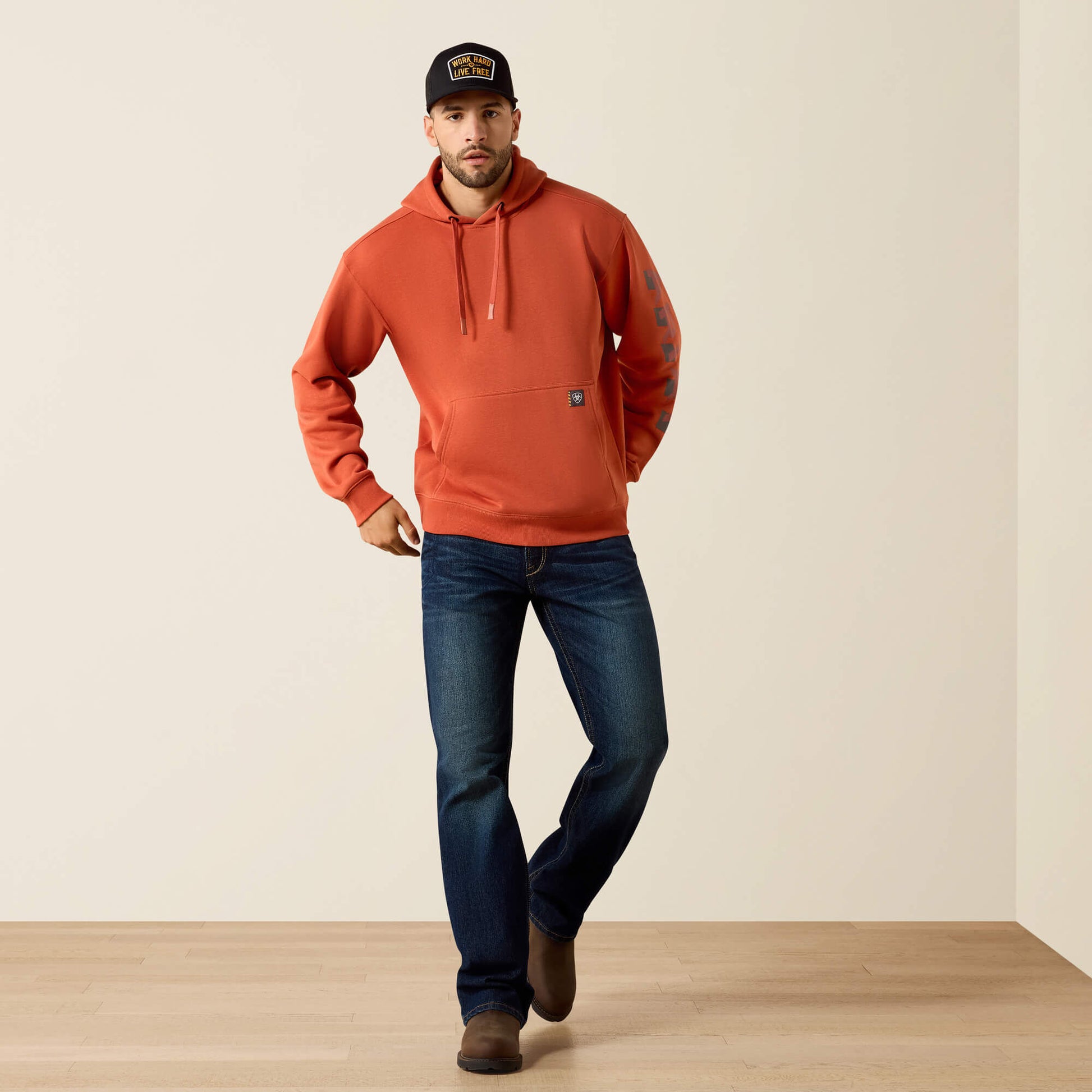 Ariat Rebar Lightweight Logo Hoodie Online