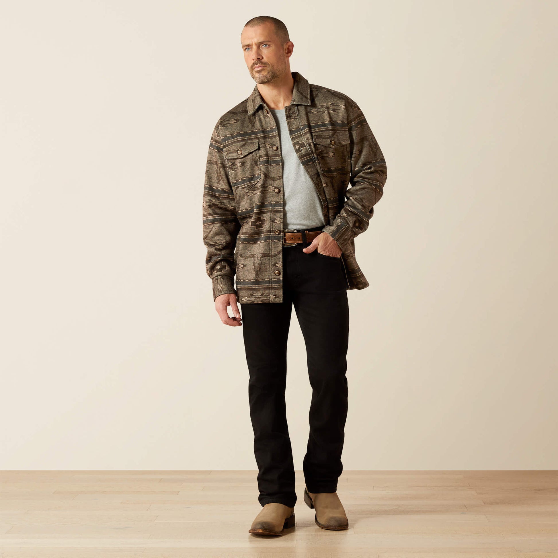 Ariat Caldwell Printed Shirt Jacket For Sale