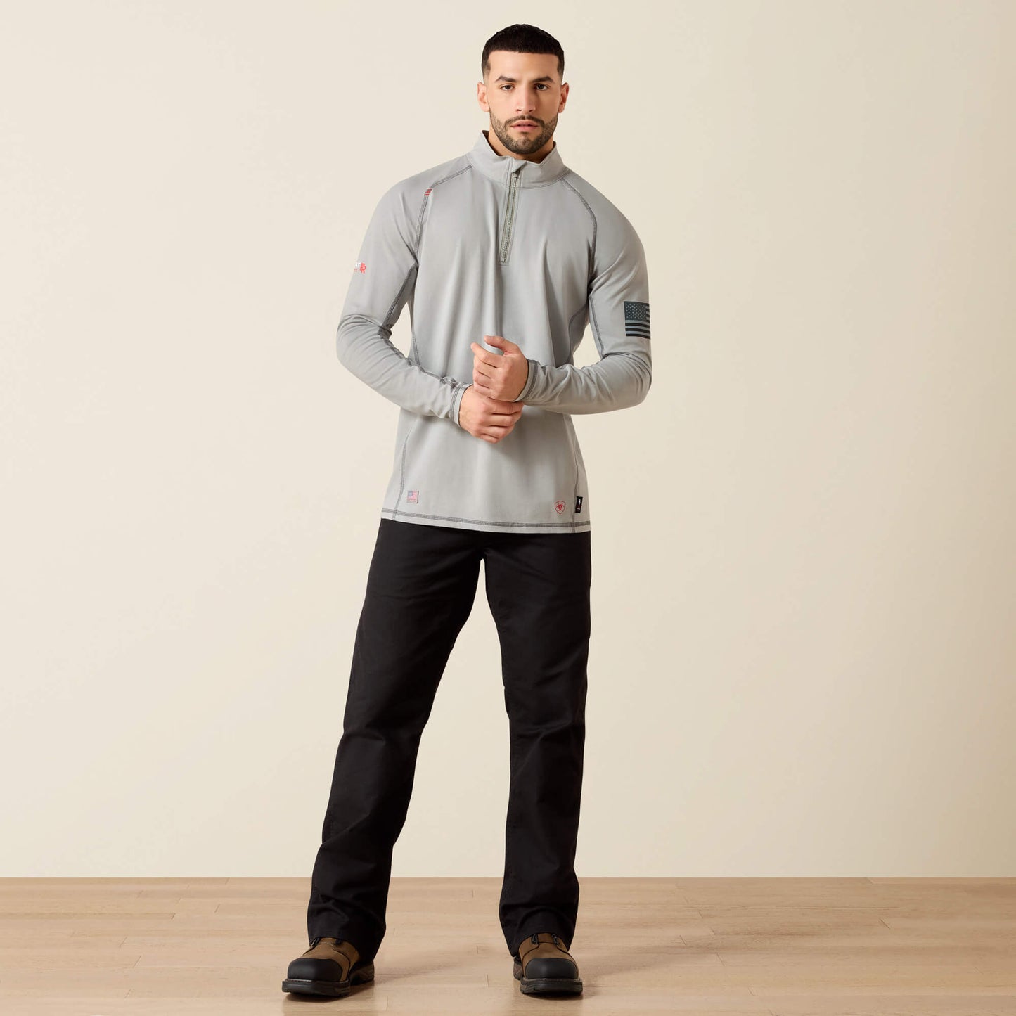 Ariat FR Combat Stretch Patriot 1/4 Zip Work Shirt Discount
