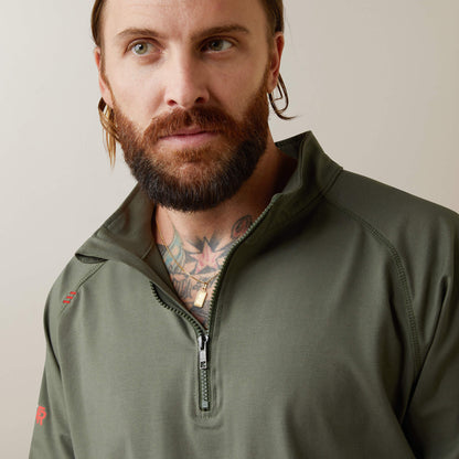 Ariat FR Combat Stretch Patriot 1/4 Zip Work Shirt Online