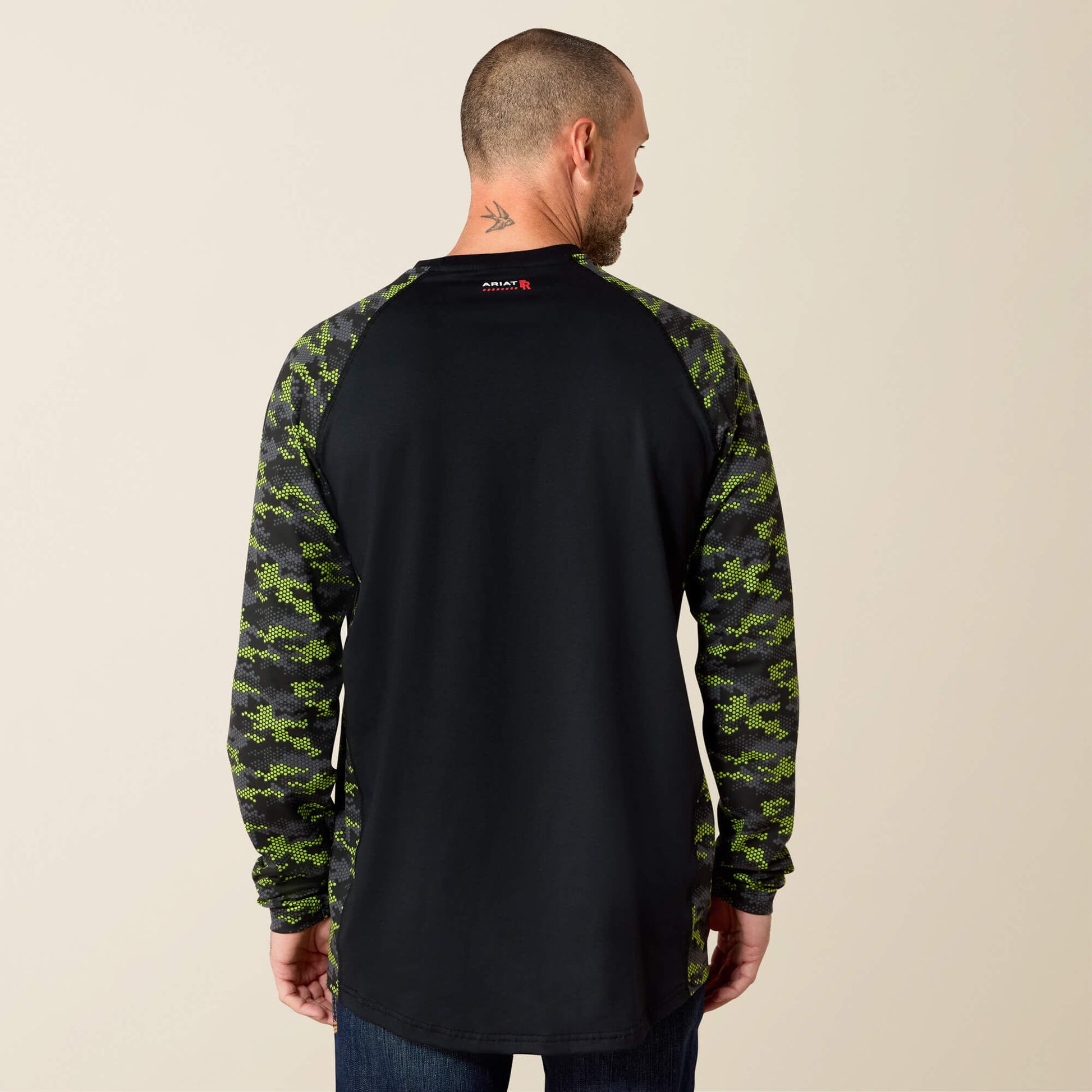 Ariat FR AC Stretch Camo Baseball T-Shirt Sale