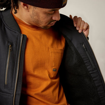Ariat Rebar Stretch Canvas Bomber Jacket Outlet