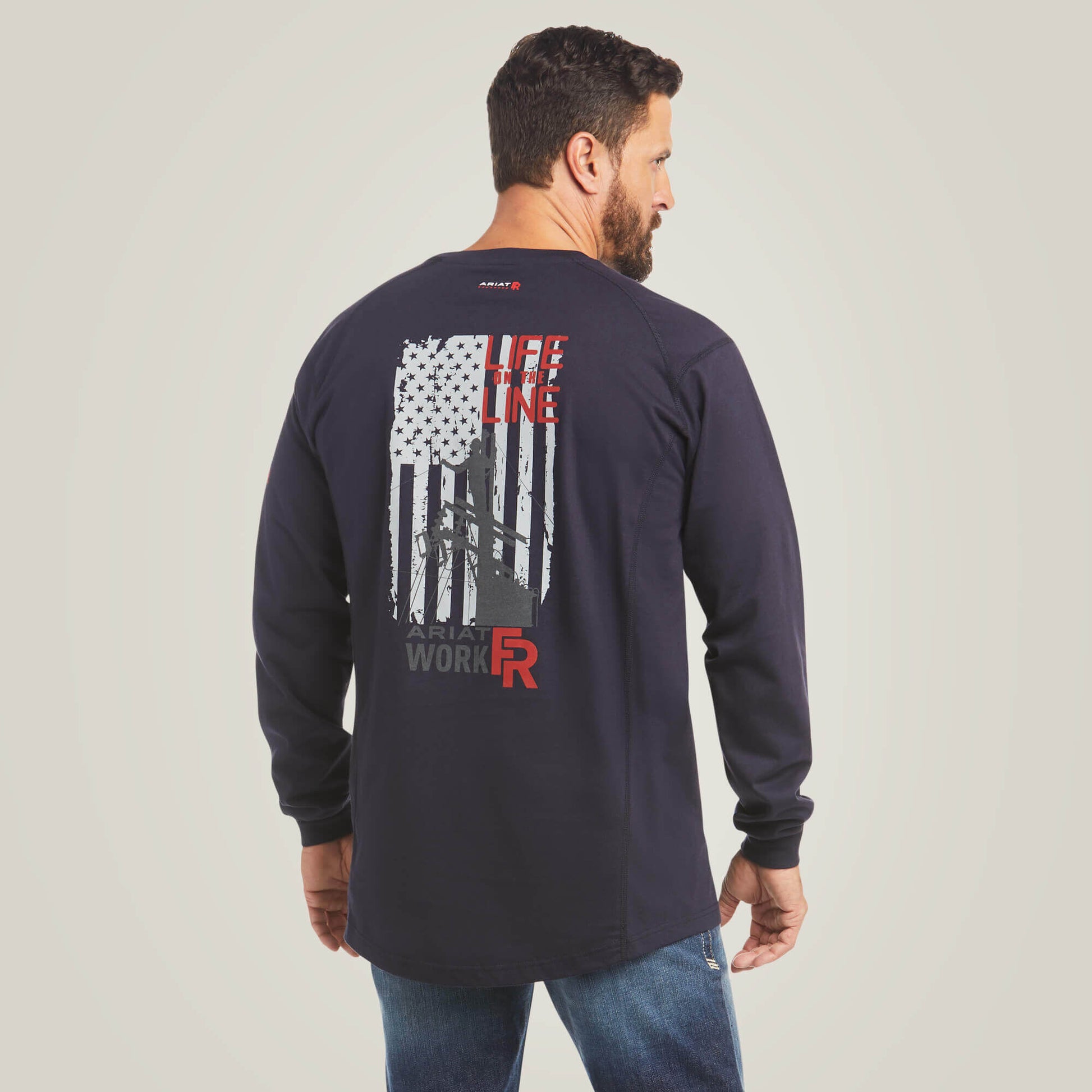 Ariat FR Air Life on the Line Graphic Top On Sale