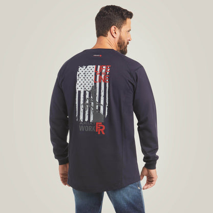 Ariat FR Air Life on the Line Graphic Top On Sale