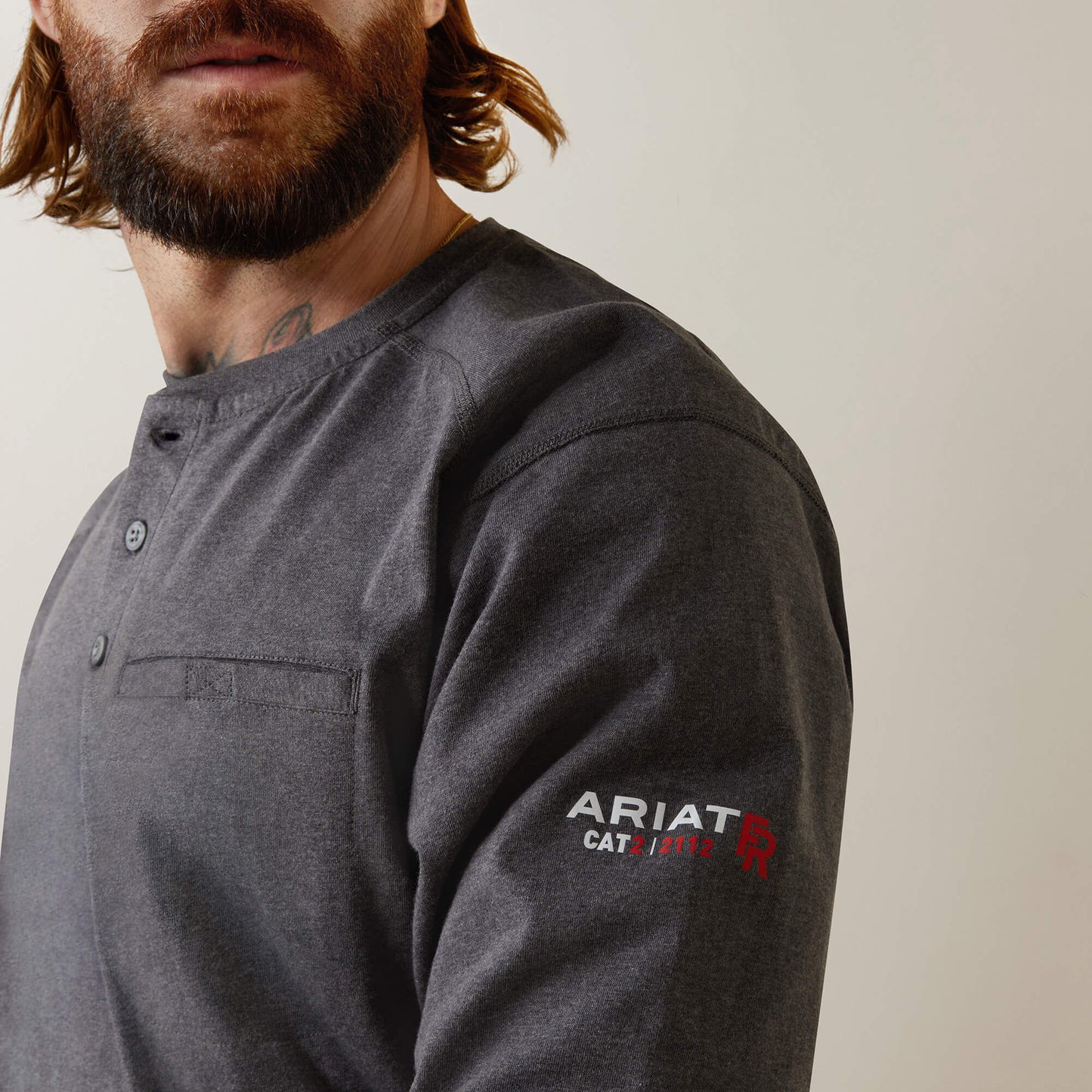 Ariat FR Air Refinery Row Graphic Henley Top Online