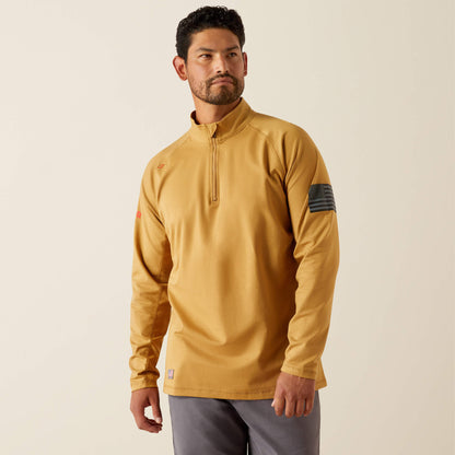 Ariat FR Combat Stretch Patriot 1/4 Zip Work Shirt For Sale