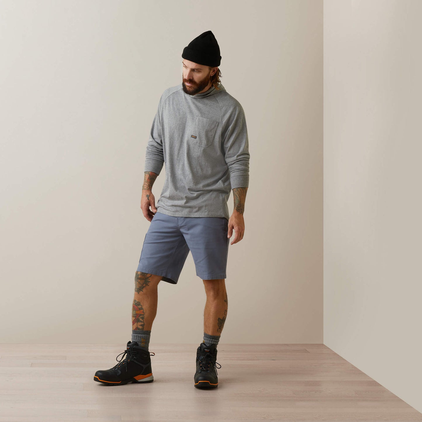 Ariat Rebar Cotton Strong Hooded T-Shirt On Sale