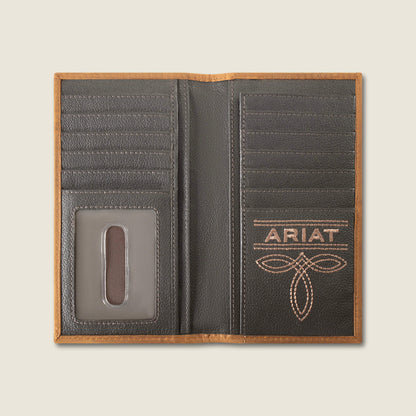 Ariat Patchwork Embroidered Logo Rodeo Wallet Sale