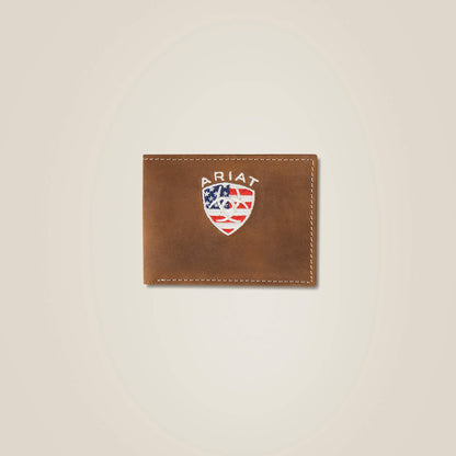 Ariat Flag Shield Bifold Wallet Discount