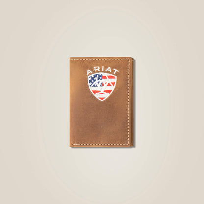 Ariat Flag Shield Trifold Wallet Online