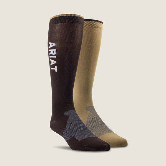 Ariat AriatTEK Essential Performance Sock 2 Pair Multi Color Pack On Sale