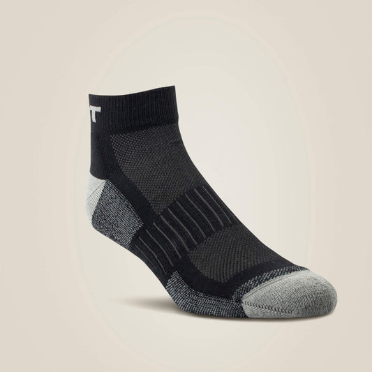 Ariat High Performance Quarter Crew Tek Work Sock 3 Pair Pack Online