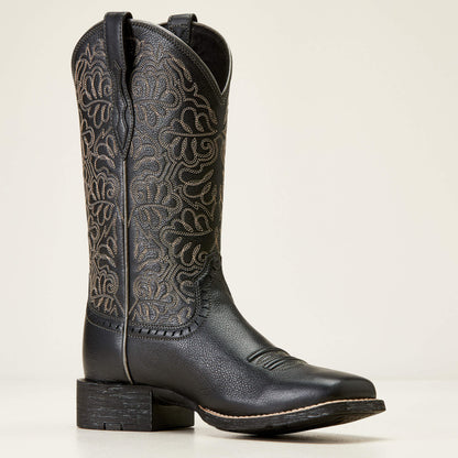 Ariat Round Up Remuda Wide Square Toe Western Boot On Sale