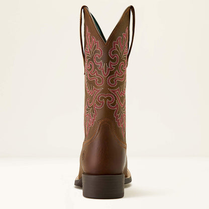 Ariat Round Up StretchFit Wide Square Toe Western Boot For Sale