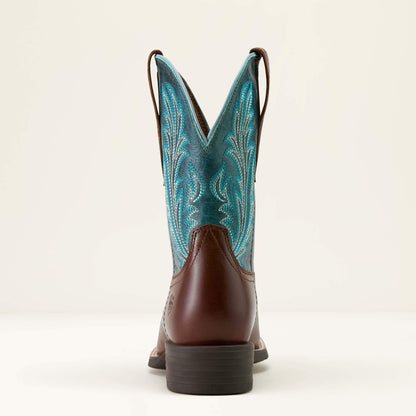 Ariat Round Up Filly Wide Square Toe Western Boot For Sale