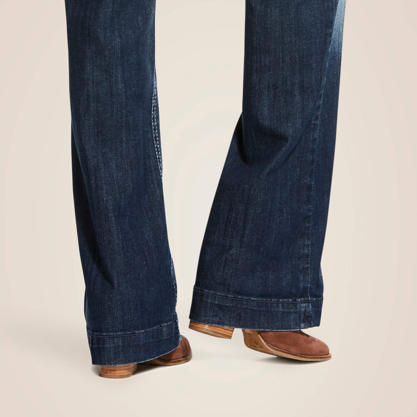 Ariat Trouser Mid Rise Stretch Entwined Wide Leg Jean On Sale