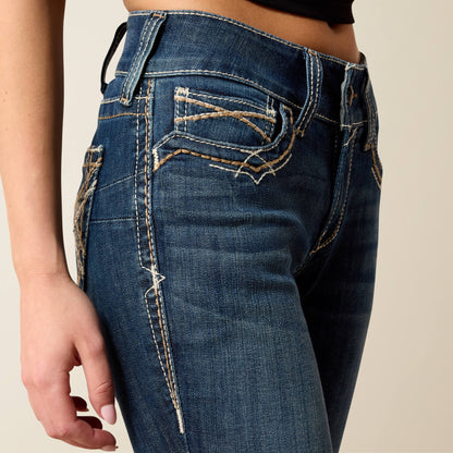 Ariat R.E.A.L. Mid Rise Stretch Entwined Festival Boot Cut Jean For Sale