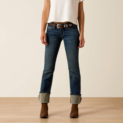 Ariat R.E.A.L. Mid Rise Stretch Icon Stackable Straight Leg Jean Online