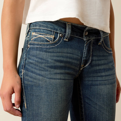 Ariat R.E.A.L. Mid Rise Stretch Whipstitch Boot Cut Jean Outlet