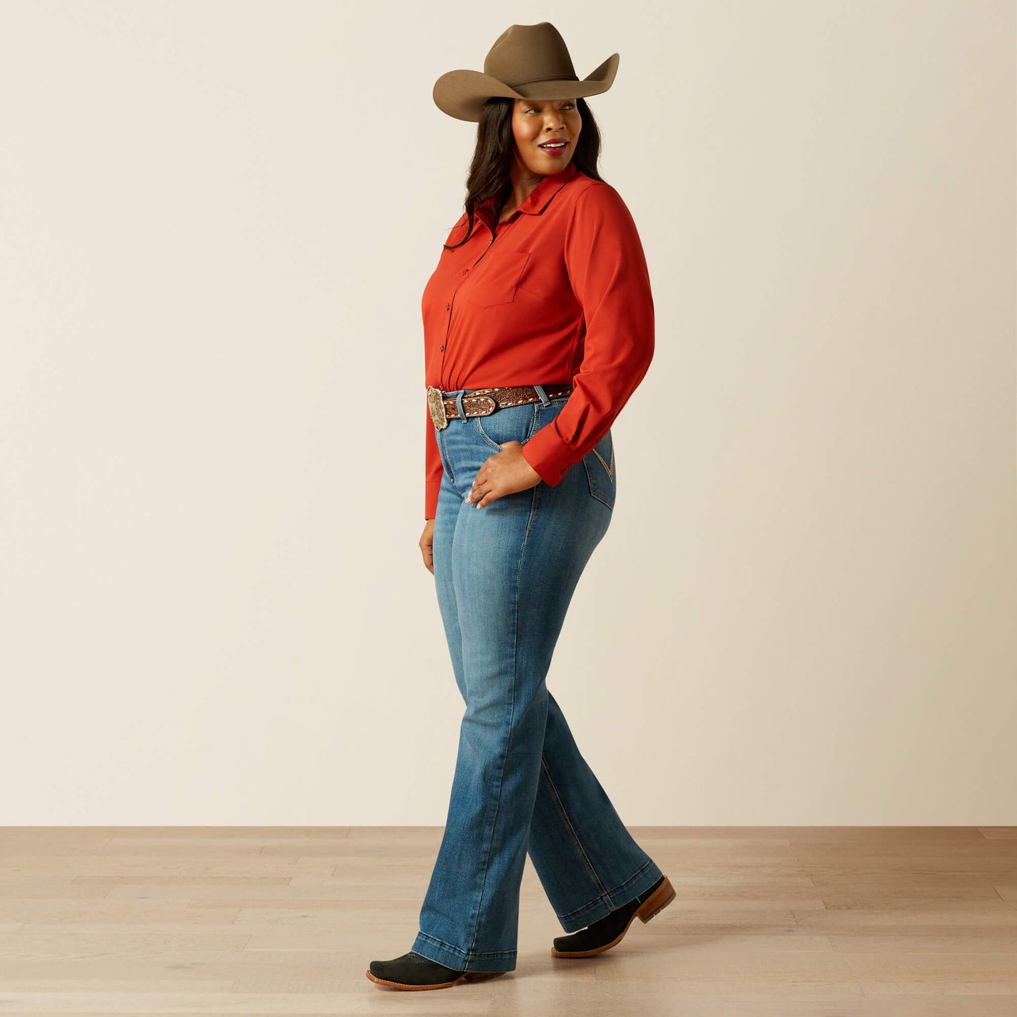 Ariat Perfect Rise Isabelle Wide Trouser Jeans On Sale