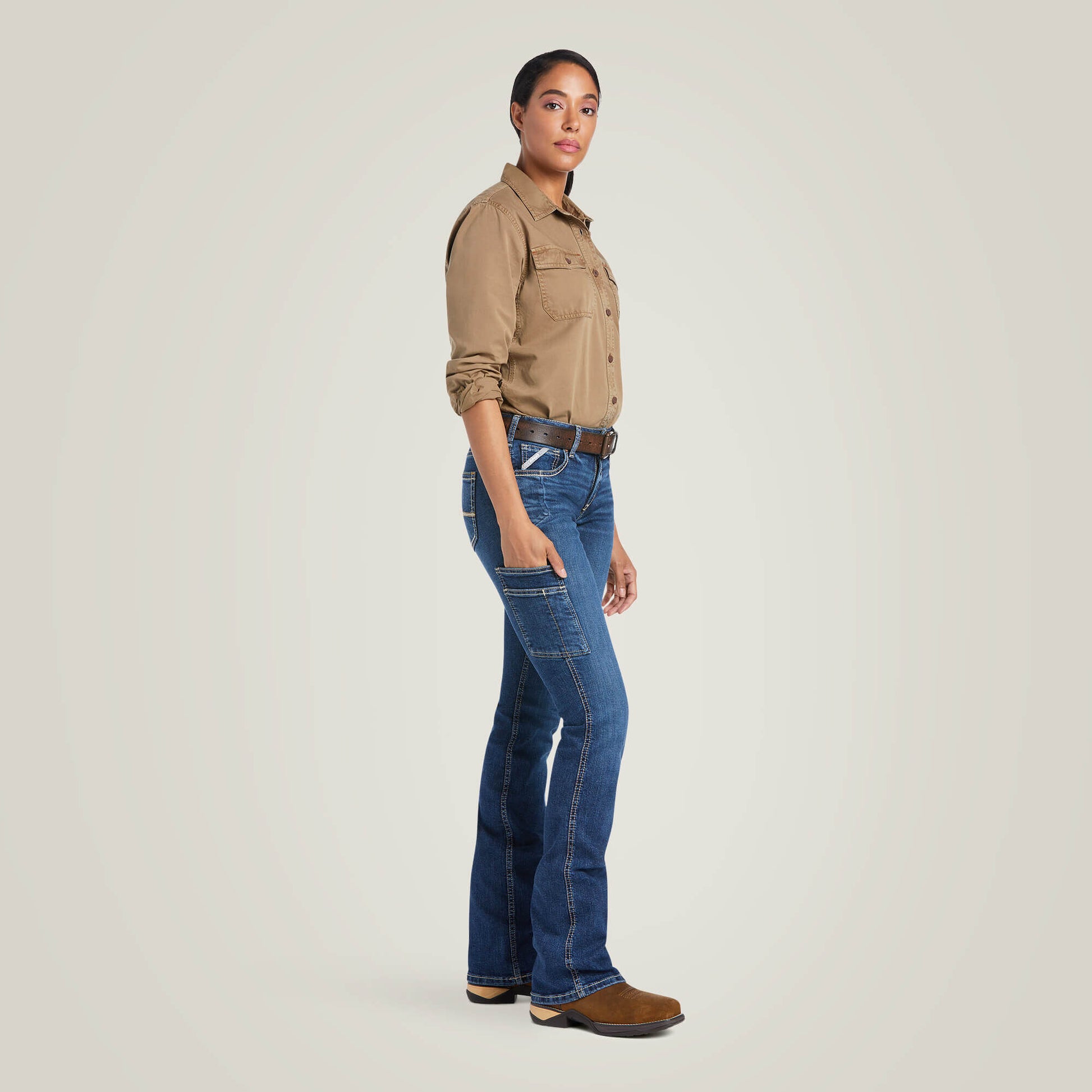 Ariat Rebar Work Flex Perfect Rise Riveter Boot Cut Jean Discount