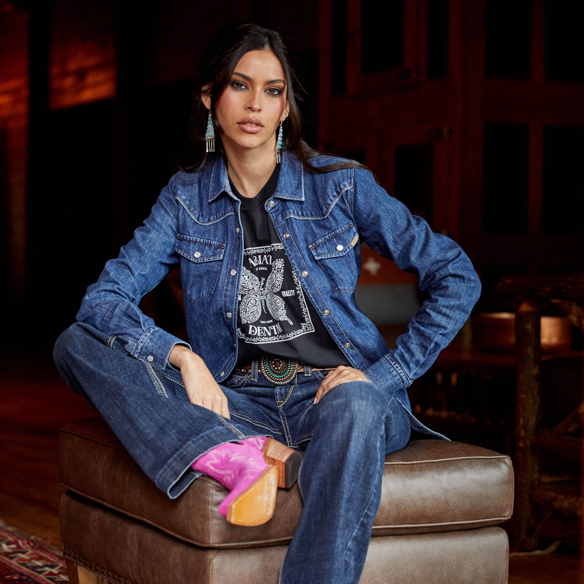 Ariat Farriday Denim Shirt Outlet