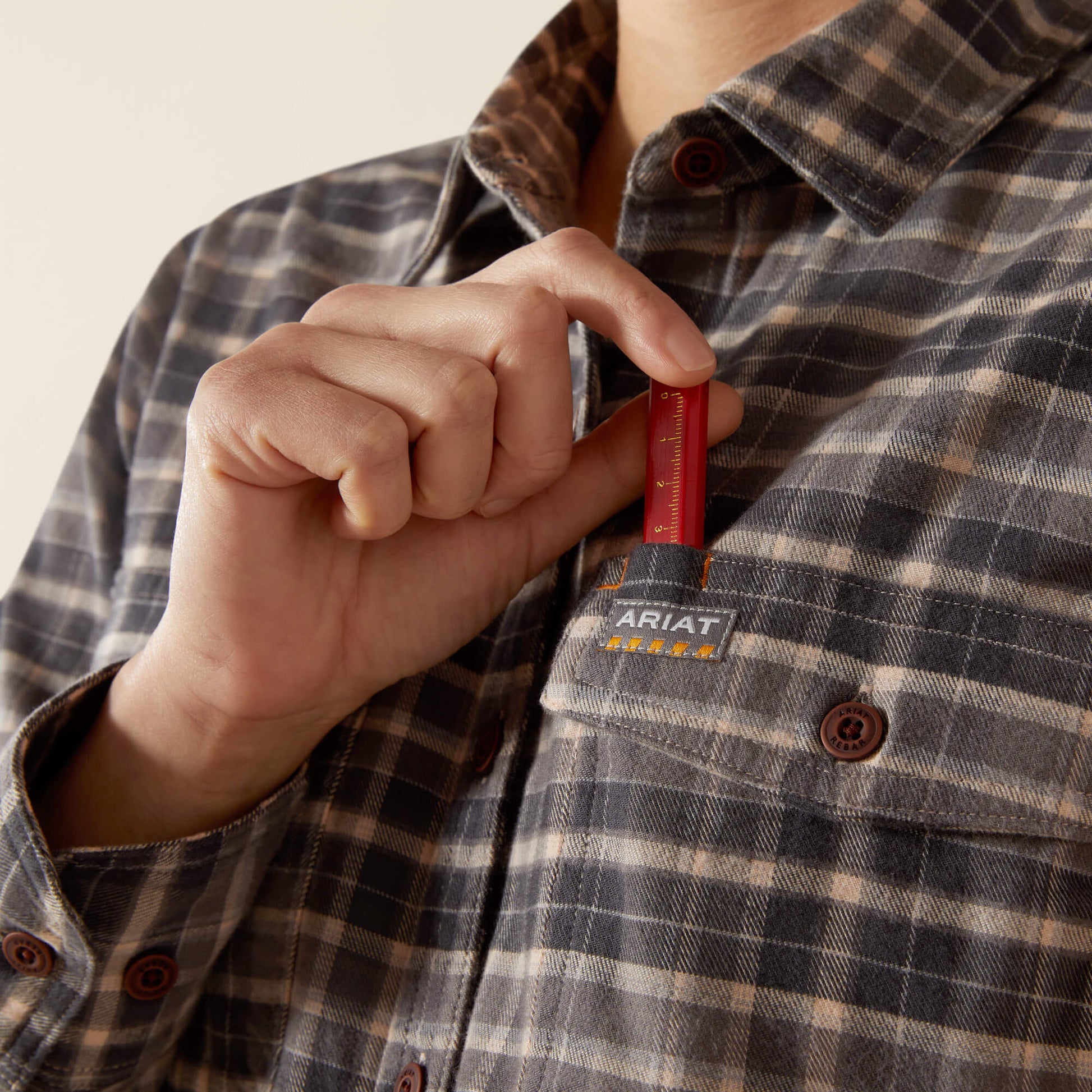 Ariat Rebar Flannel DuraStretch Work Shirt For Sale