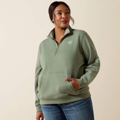 Ariat Foundation Logo 1/2 Zip Sweatshirt Online