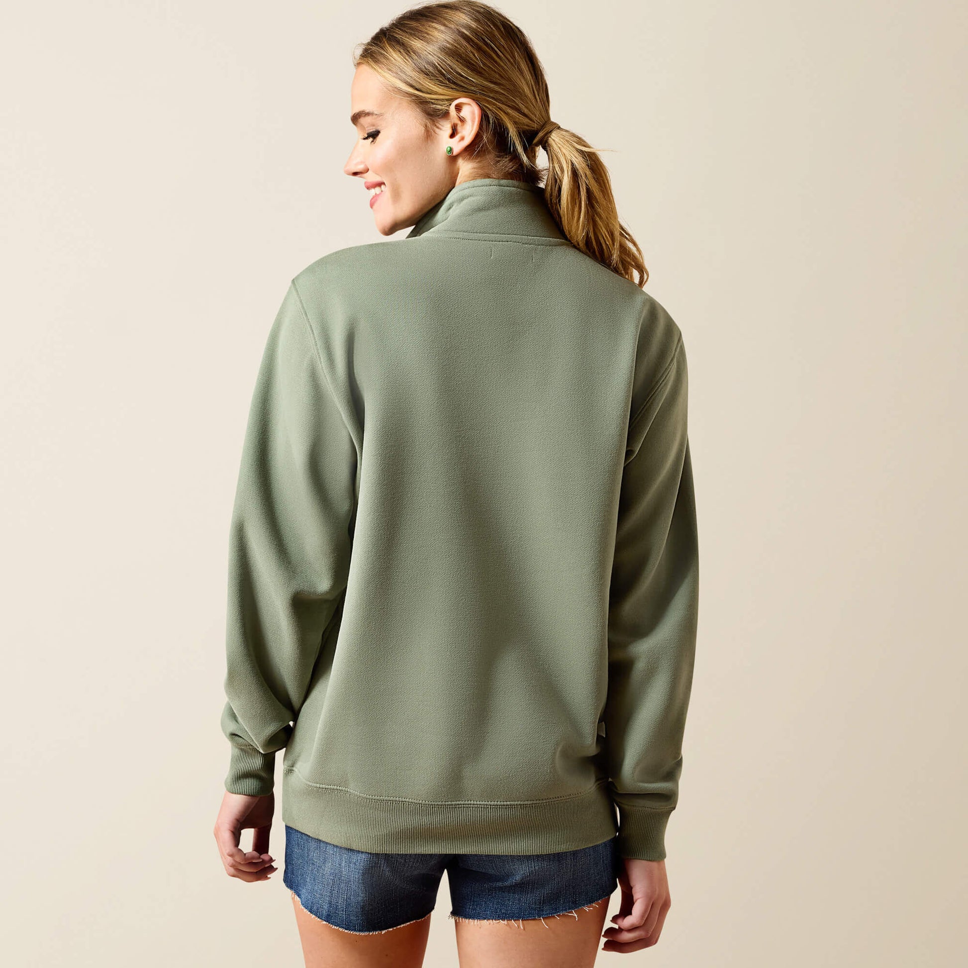 Ariat Foundation Logo 1/2 Zip Sweatshirt Online
