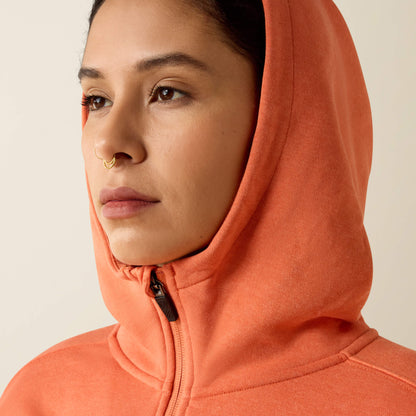 Ariat Rebar Lightweight Logo 1/2 Zip Hoodie For Sale