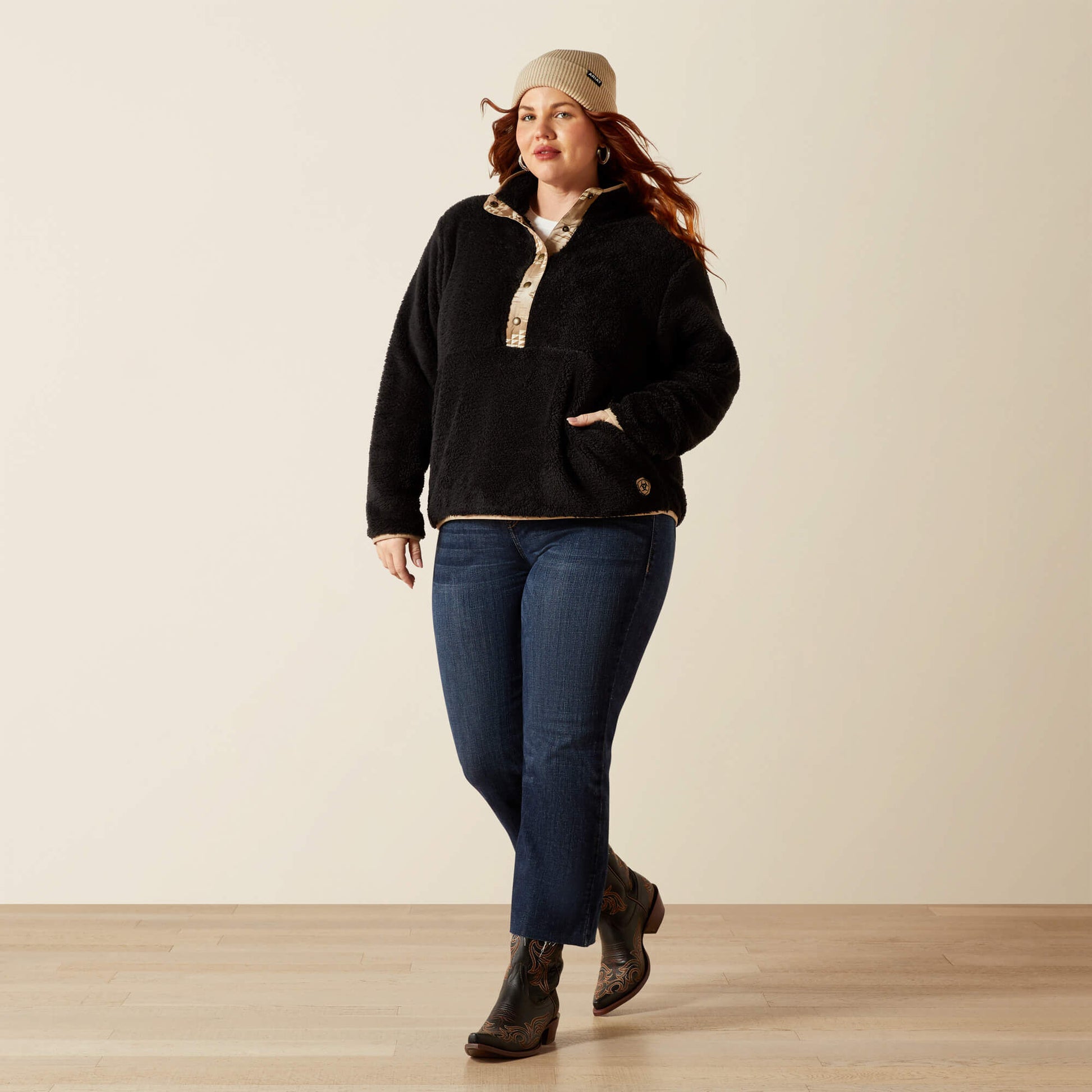 Ariat Berber Snap Front Sweatshirt On Sale