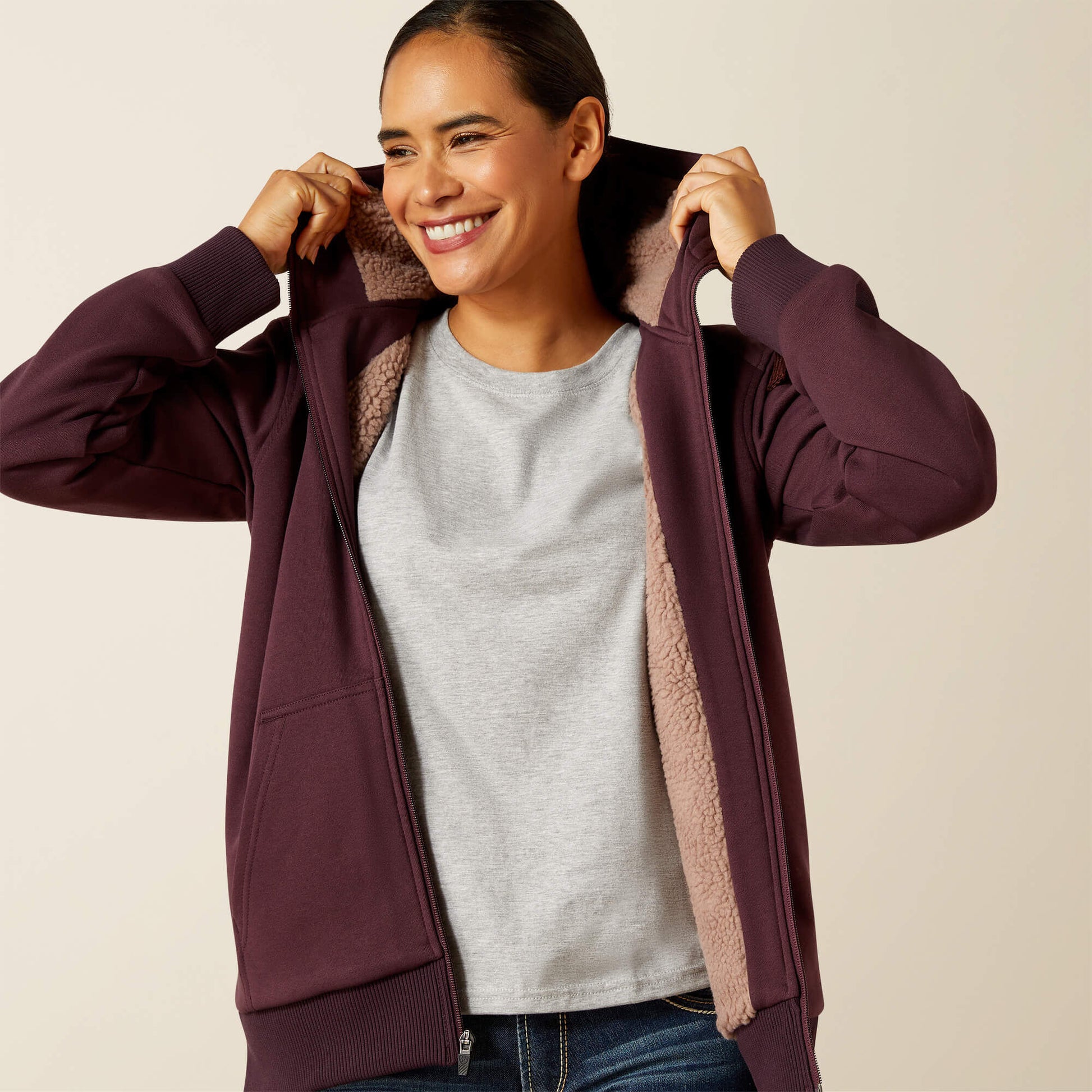 Ariat Rebar All-Weather Sherpa Full Zip Hoodie Online