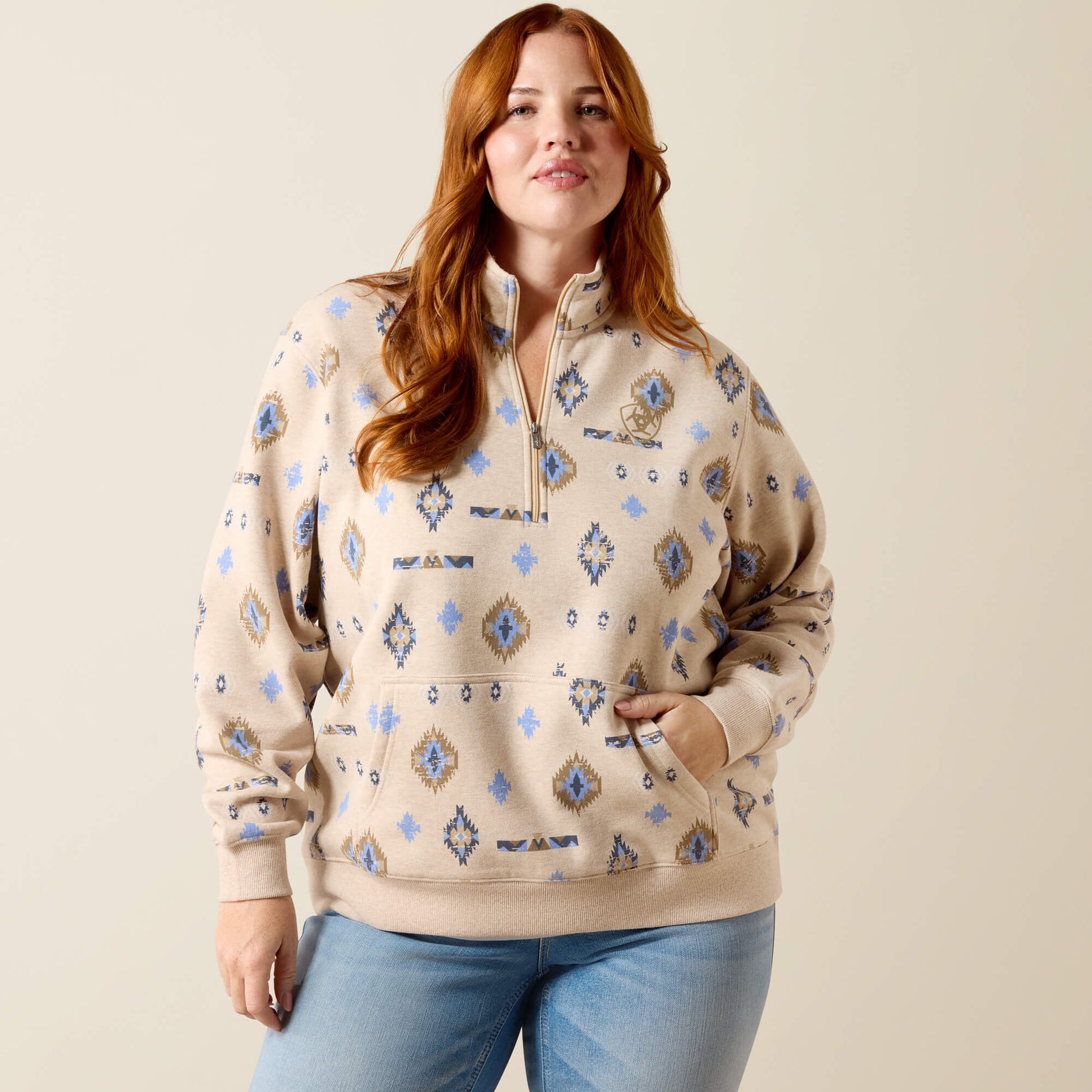 Ariat Sapphire 1/2 Zip Sweatshirt Sale