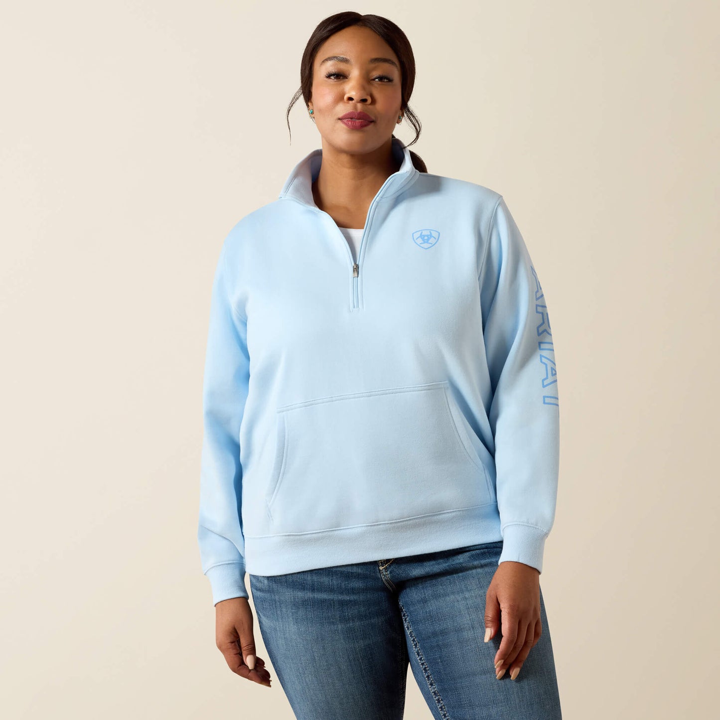 Ariat Foundation Logo 1/2 Zip Sweatshirt Online