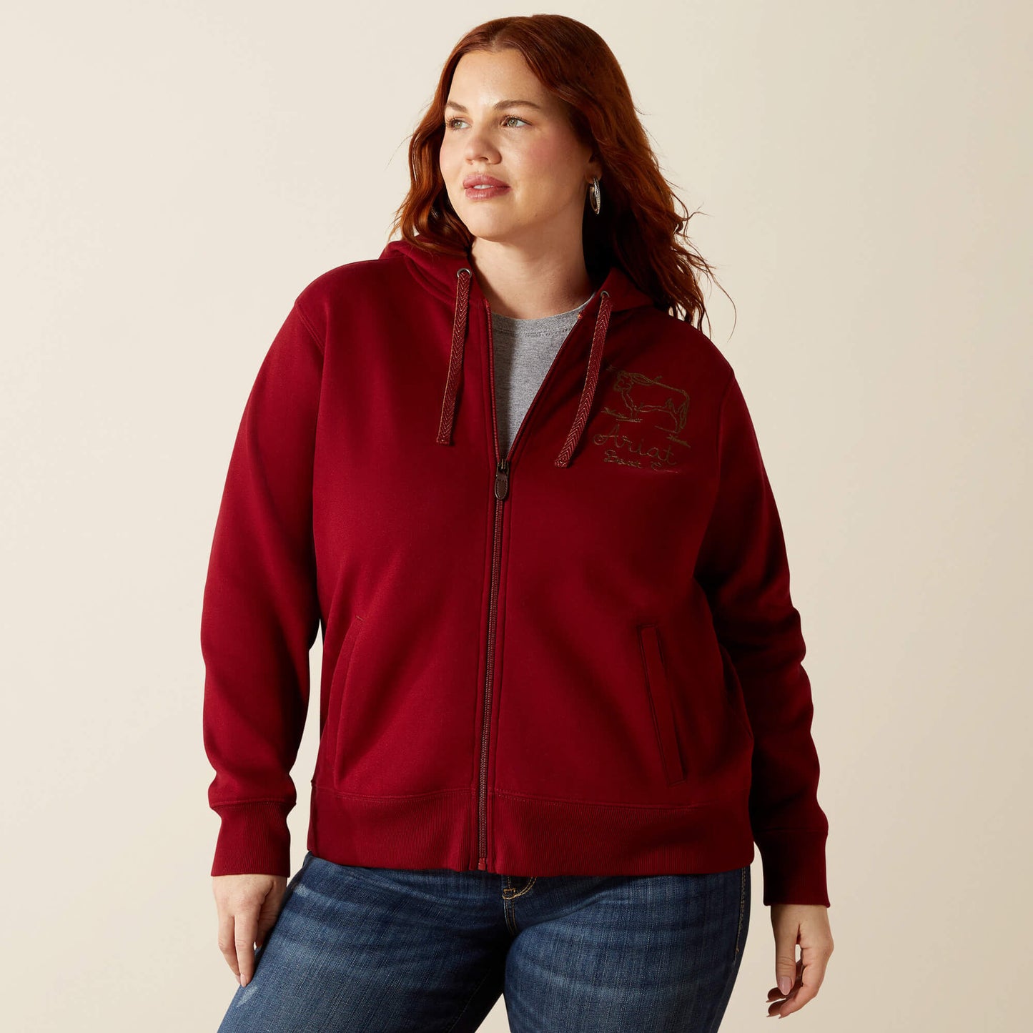 Ariat Stitched Full Zip Hoodie Discount