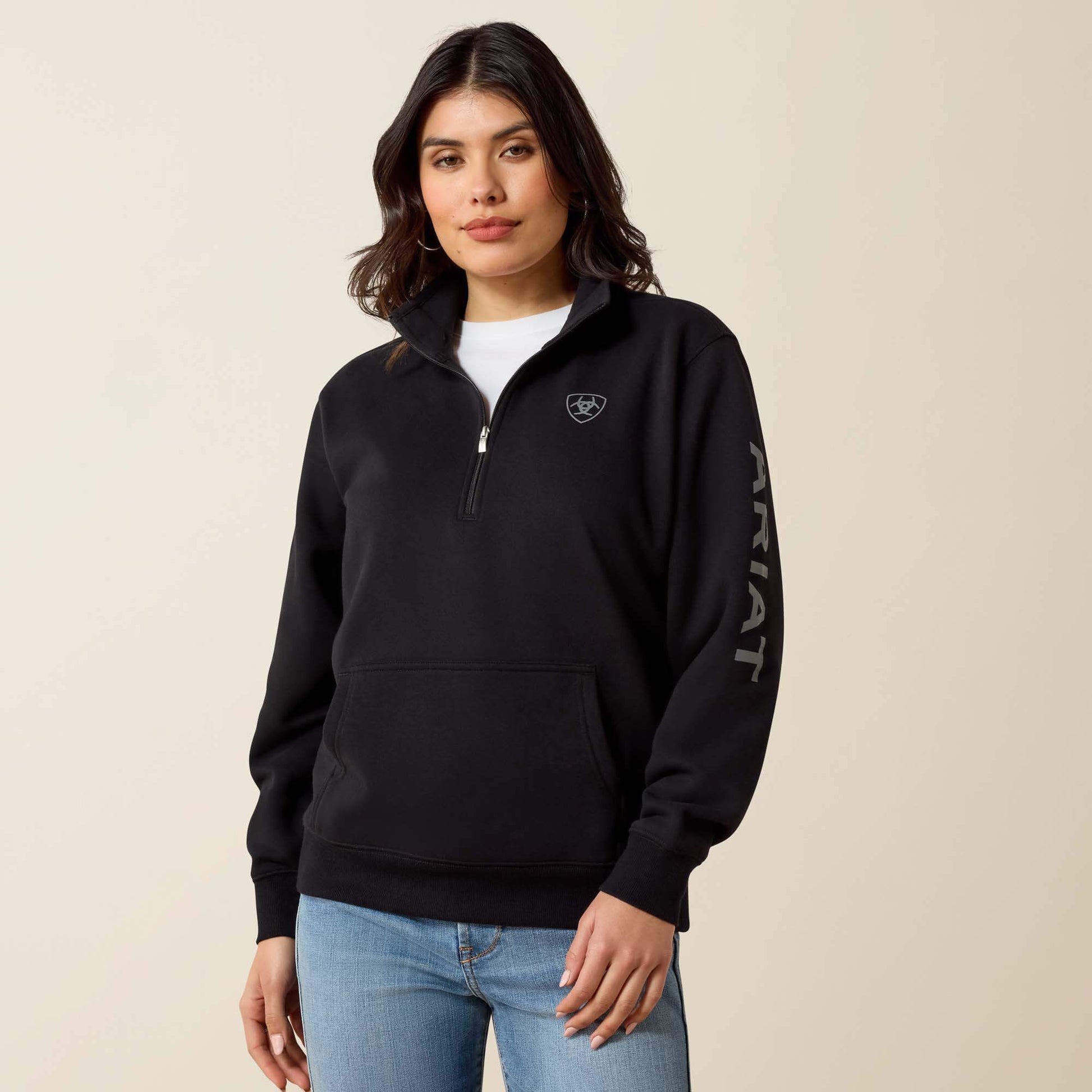 Ariat Foundation Logo 1/2 Zip Sweatshirt Sale