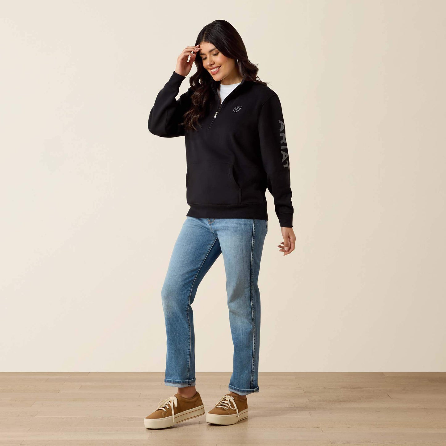 Ariat Foundation Logo 1/2 Zip Sweatshirt Sale
