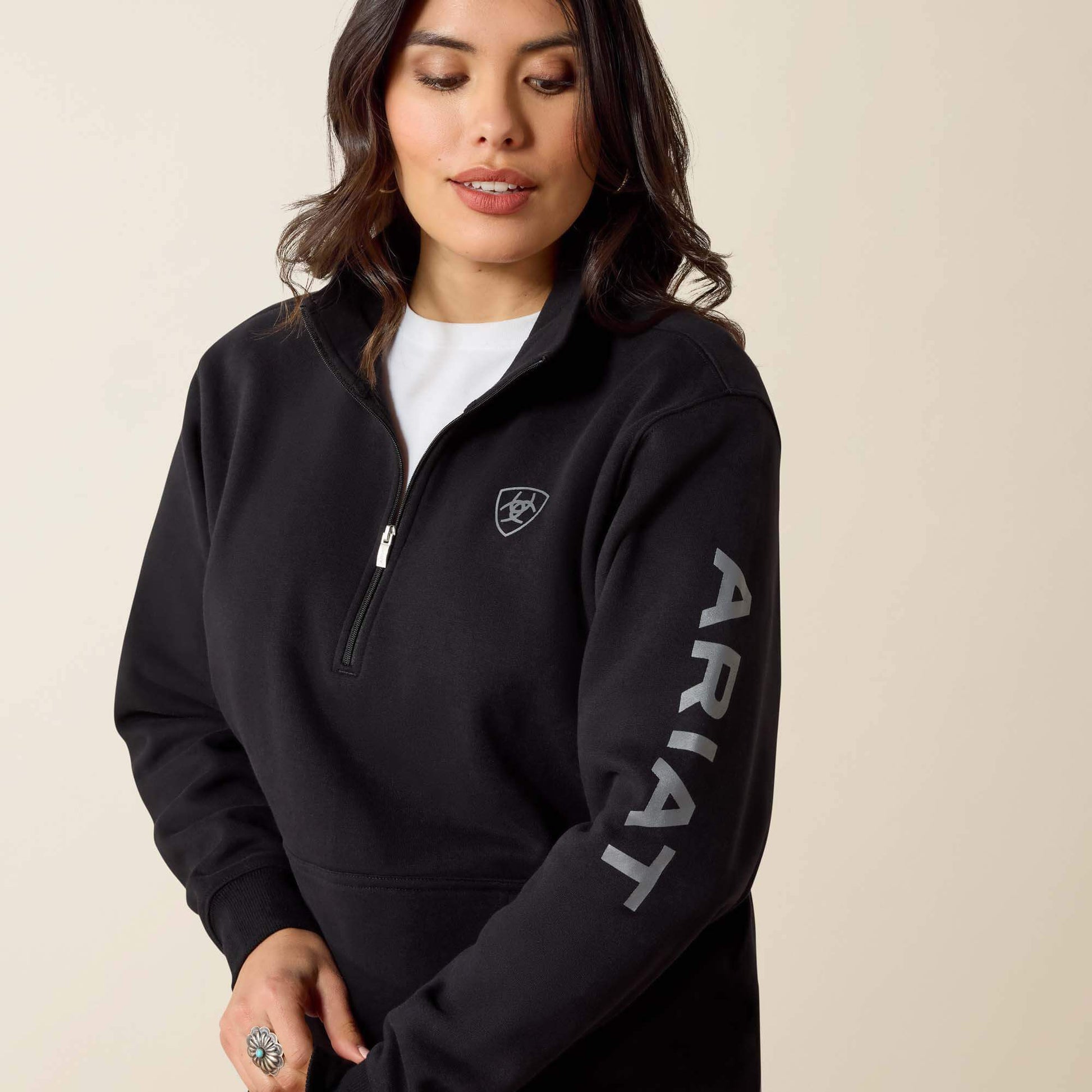 Ariat Foundation Logo 1/2 Zip Sweatshirt Sale