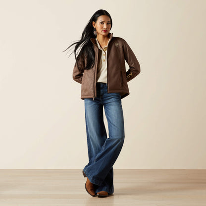 Ariat Ariat Logo Softshell Faux Leather Jacket Outlet