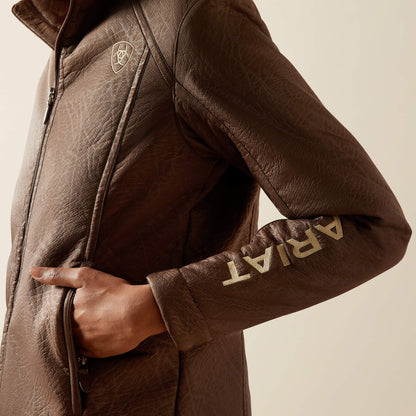 Ariat Ariat Logo Softshell Faux Leather Jacket Outlet