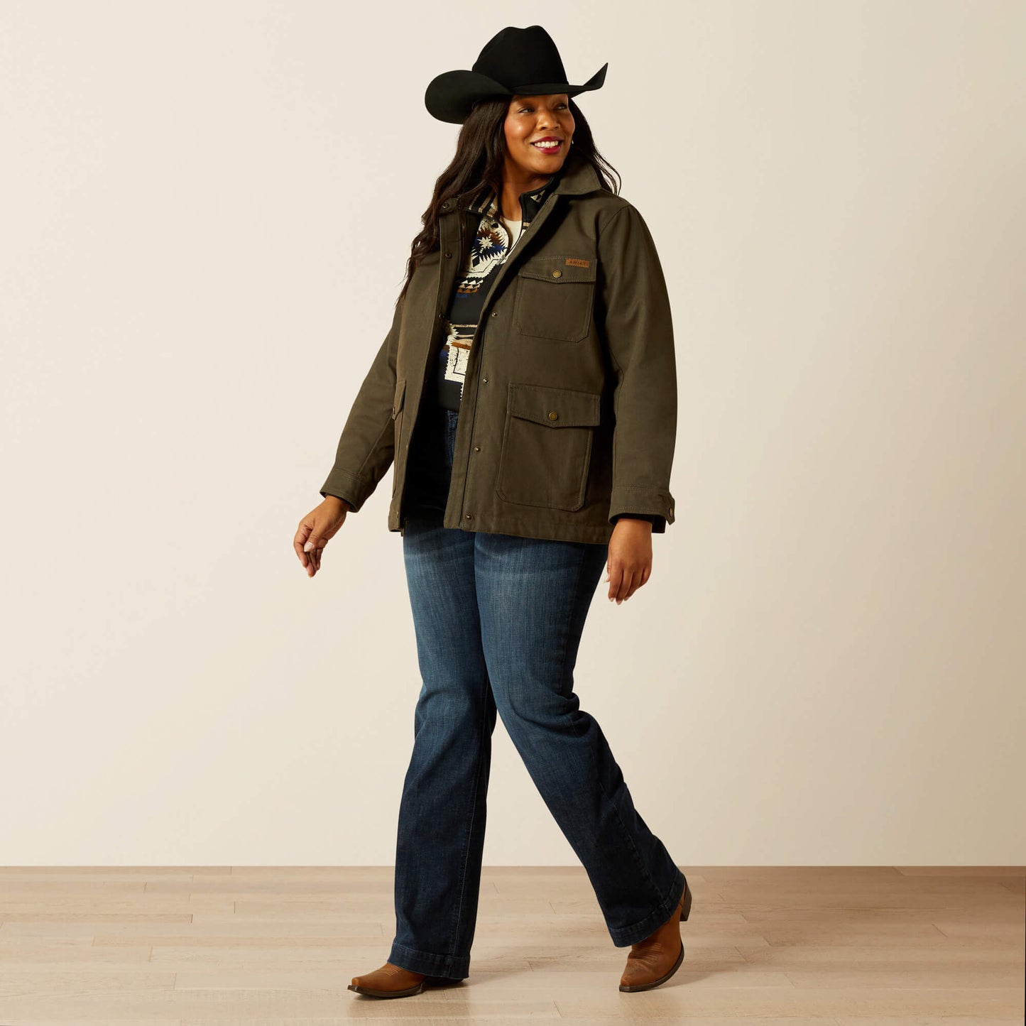 Ariat Western Canvas Chore Jacket On Sale