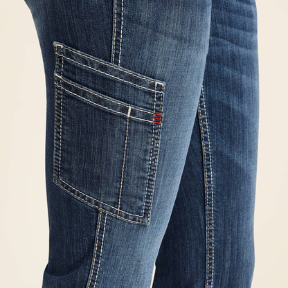 Ariat FR Perfect Rise DuraLight Stretch Cell Phone Pocket Straight Jean Discount
