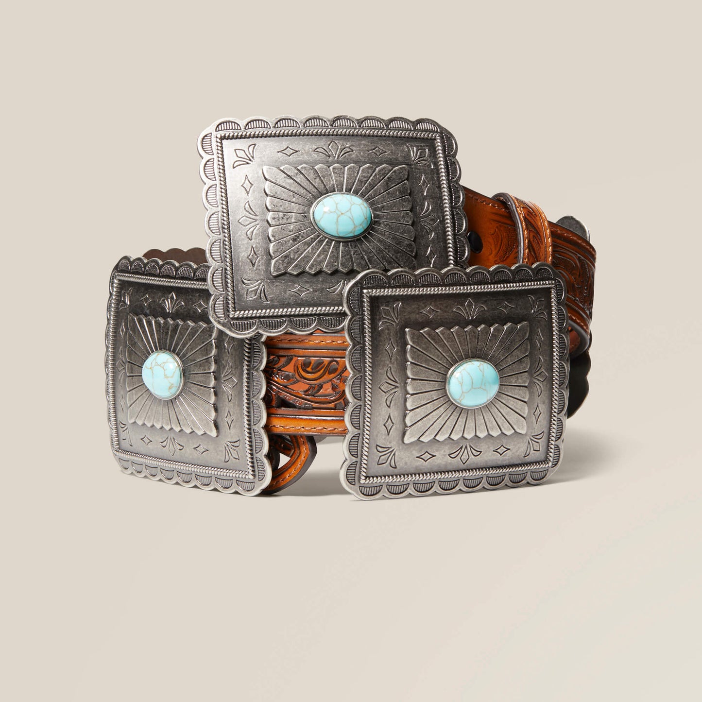 Ariat Turquoise Burst Concho Belt Outlet