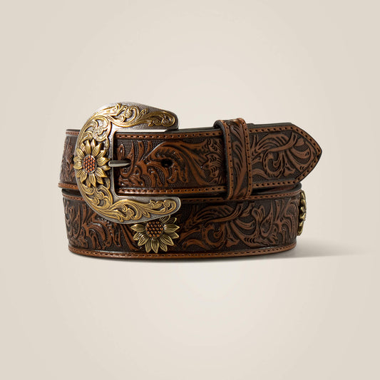 Ariat Sunflower Medallion Belt For Sale