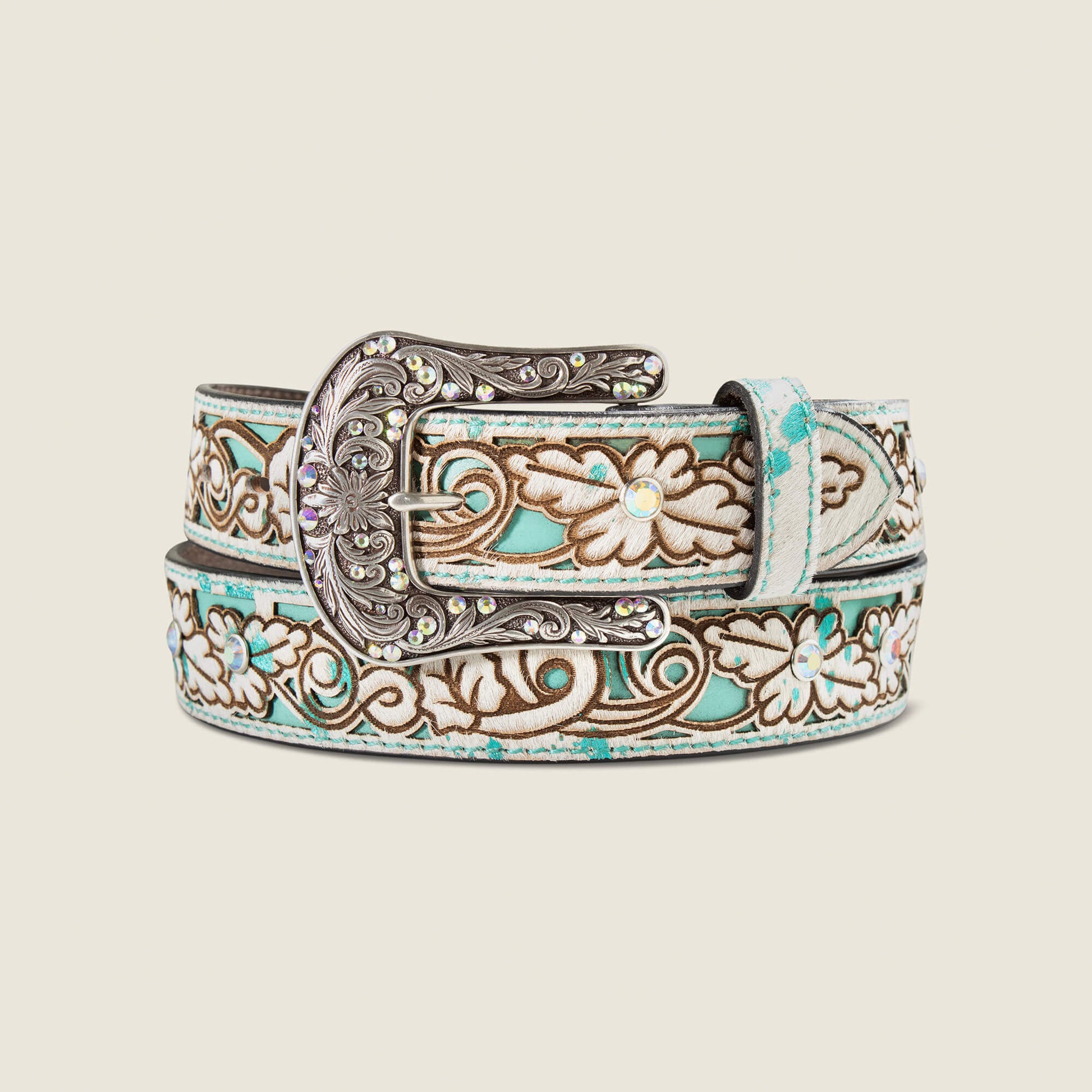 Ariat Hair-On Floral Belt Online