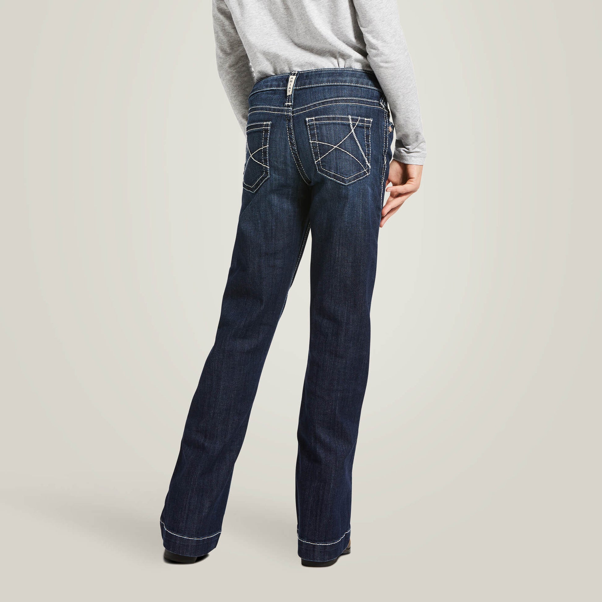 Ariat Trouser Mid Rise Stretch Ella Wide Leg Jean Outlet